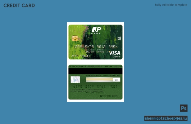 Beispielvorschau der Japan Post Bank Visa Classic Karte